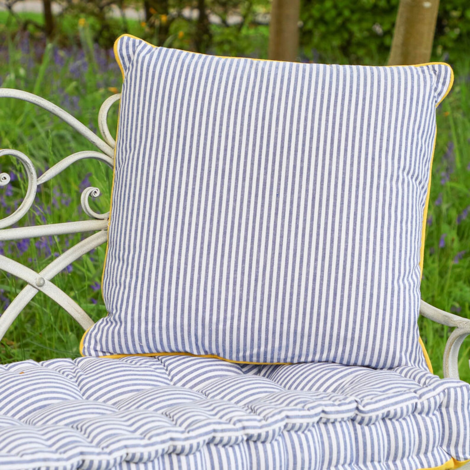 XL Vintage Style Garden Cushion Outdoor Bench Loveseat Swing Etsy UK