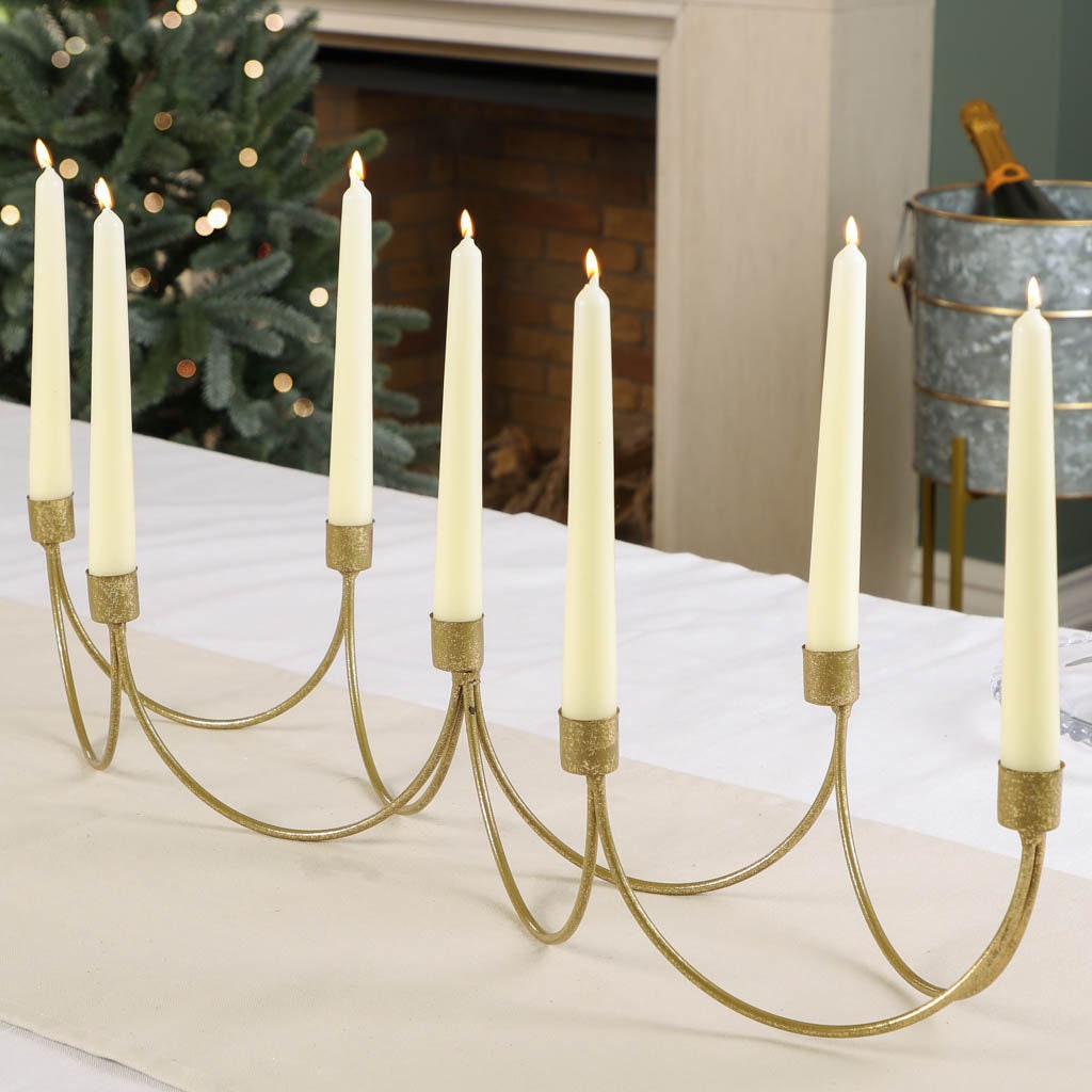 Contemporary Gold/silver Taper Candle Holder Recycled Iron Etsy UK