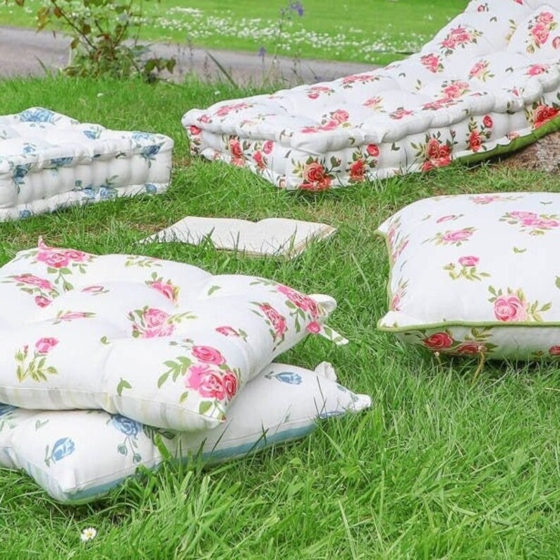 Outdoor Cushion Collection Water Repellent Vintage Style Etsy