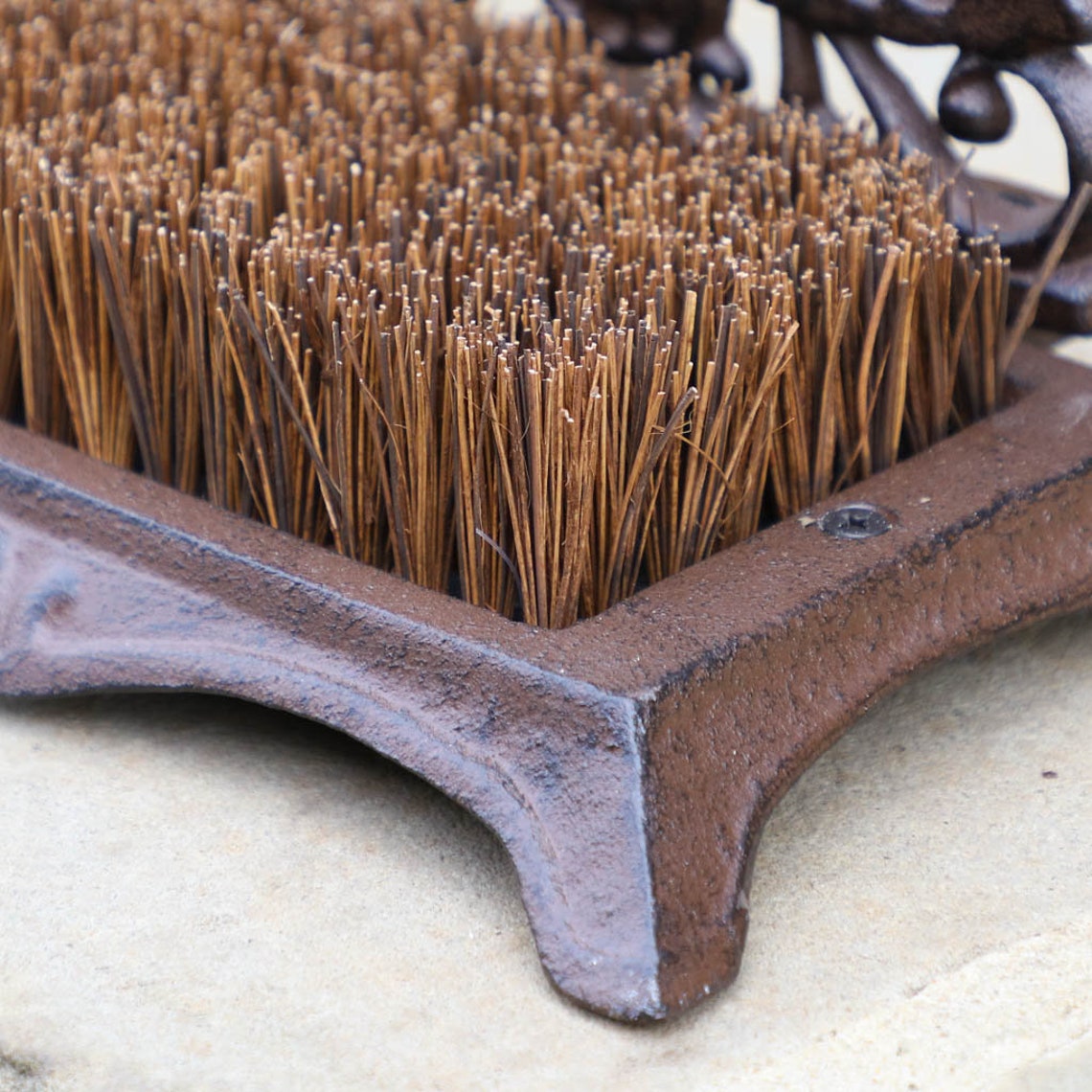 Cast Iron Boot Brush Decorative Butterfly Garden Boot Scraper Etsy