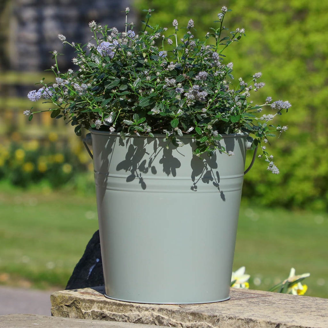 heritage sage green planters