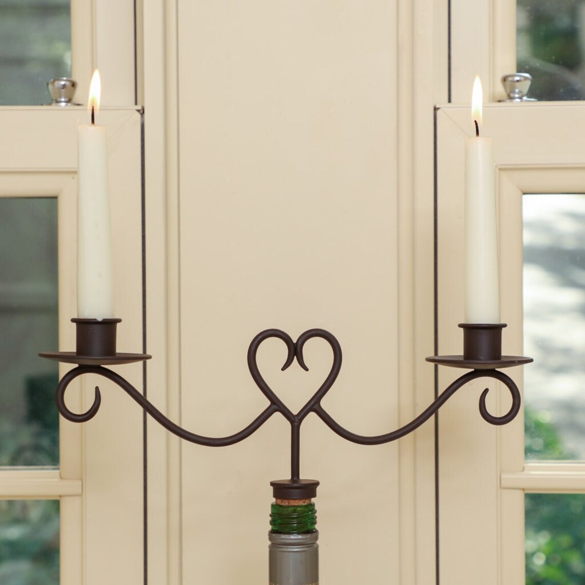 Cast Iron Candle Holder Bottle Stopper Vintage Style Love Etsy UK