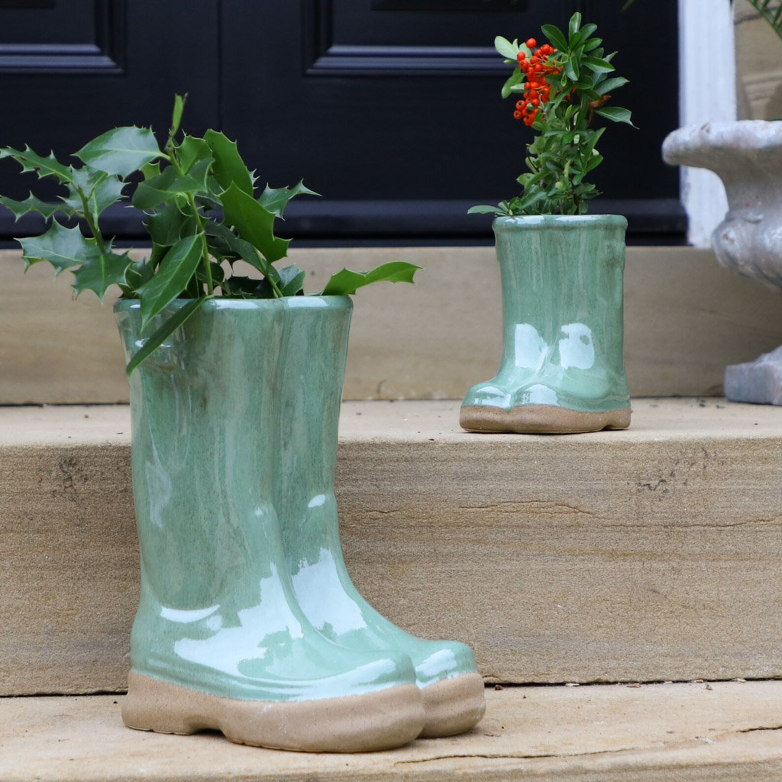 Ceramic Wellington Welly Boot Garden Planter Gift for Etsy UK