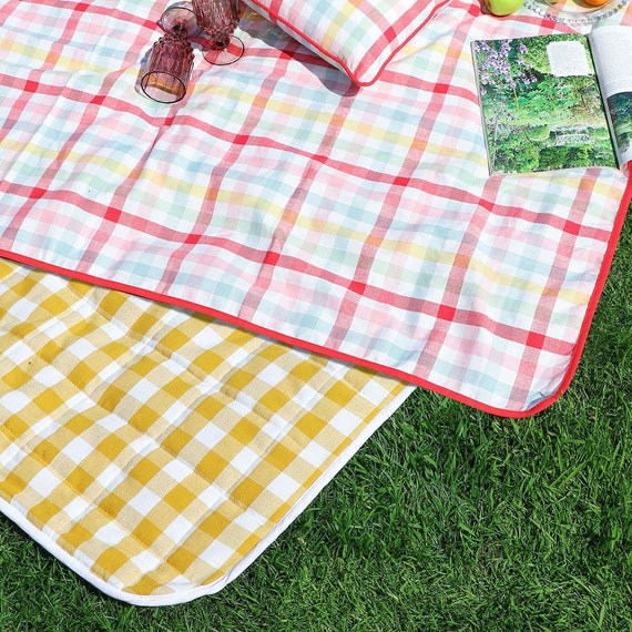 Extra Large Reversible Picnic Blanket 100 Cotton Machine Etsy UK
