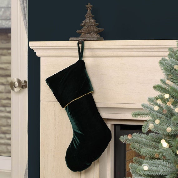Crushed velvet christmas stockings Clearance