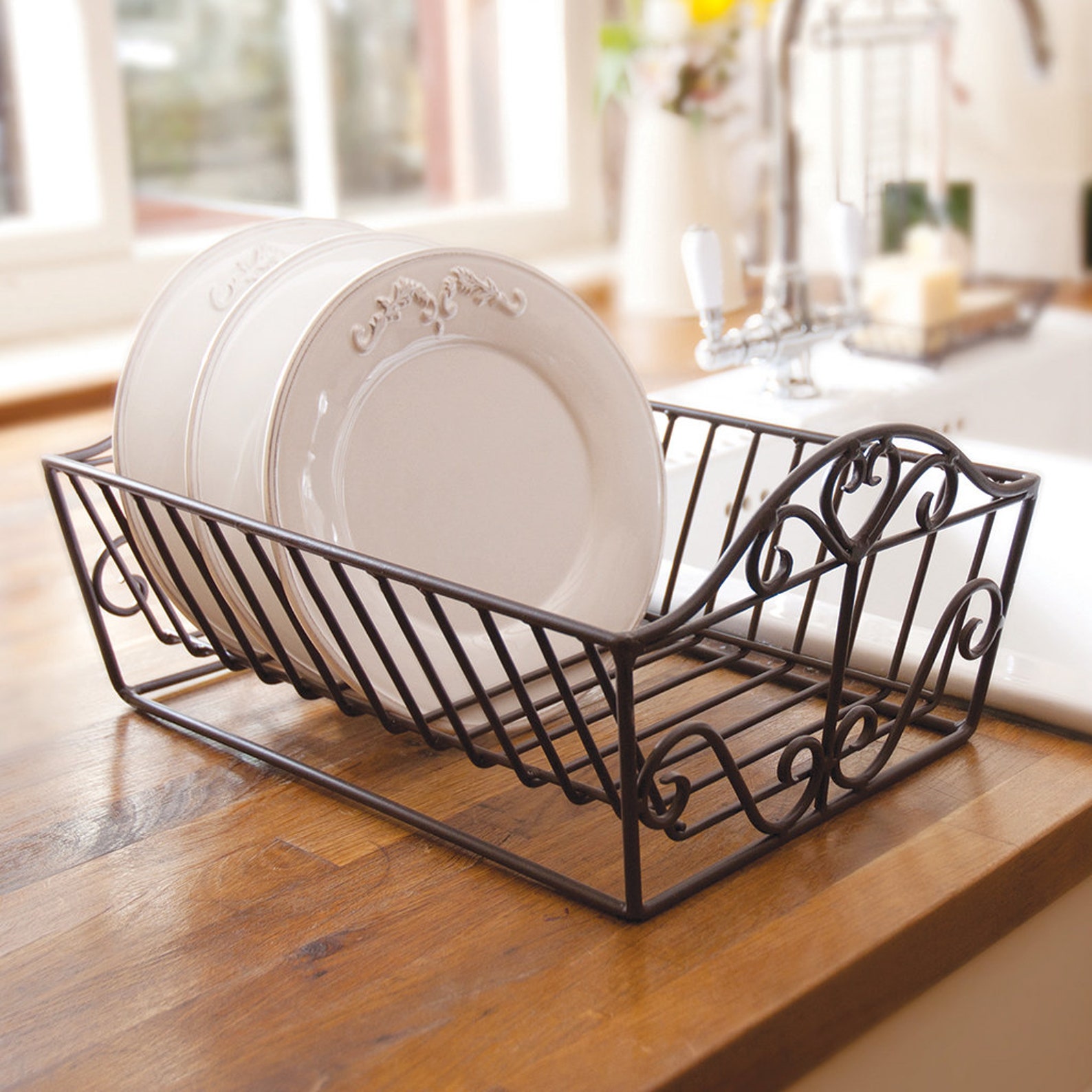 Cast Iron Dish Drainer Matte Black Kitchen Worktop Sink 13 Etsy