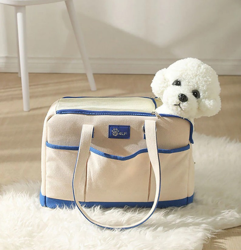 Breathable Puppy Tote Bag Pet Carrier Handbag for Dog Mom Etsy