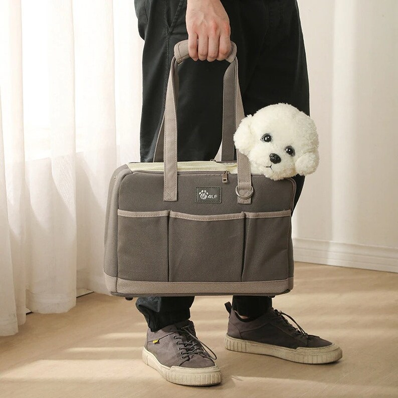 Breathable Puppy Tote Bag Pet Carrier Handbag for Dog Mom Etsy