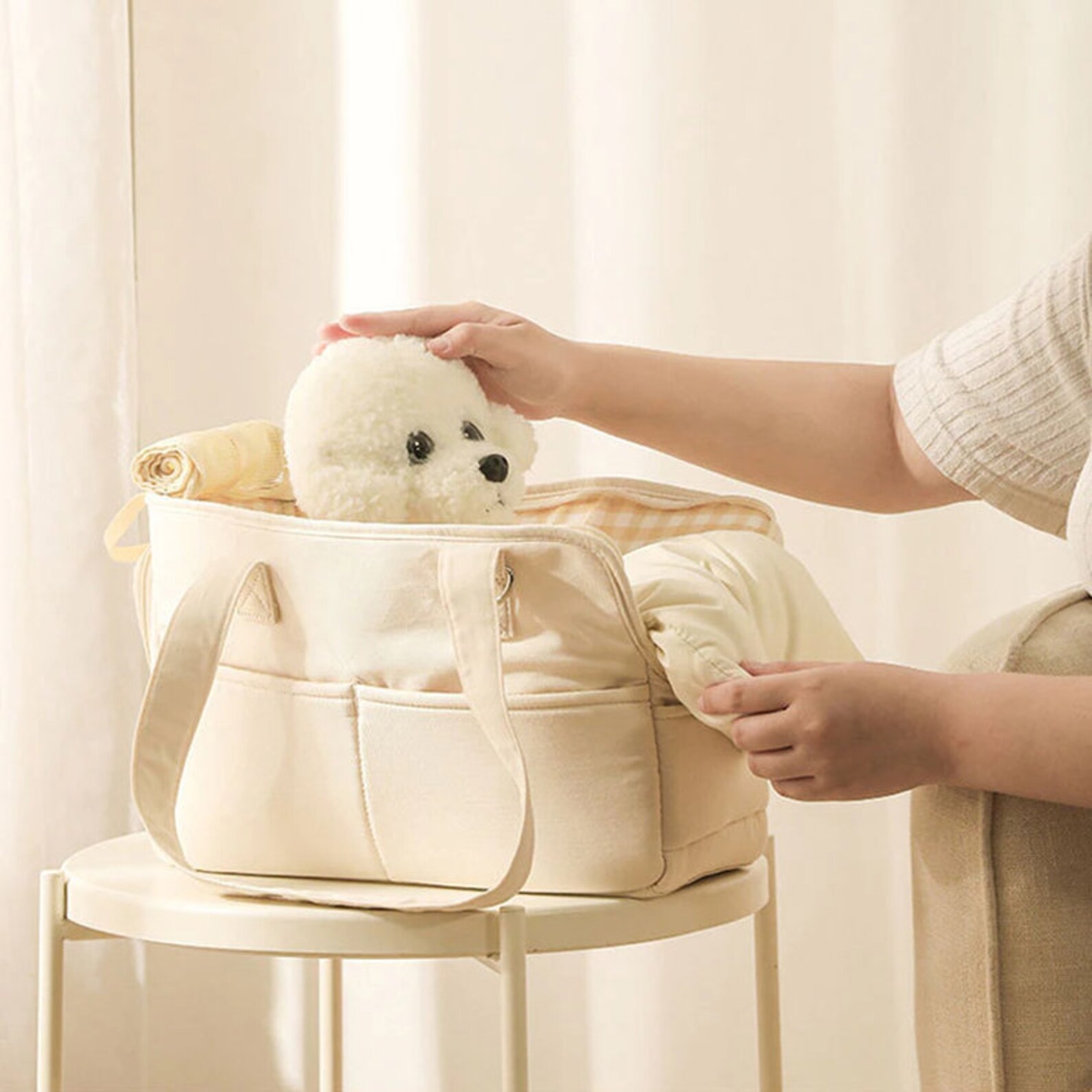 Pet Carrier Handbag for Dog Mom Travel Dog Tote Bag Puppy Etsy