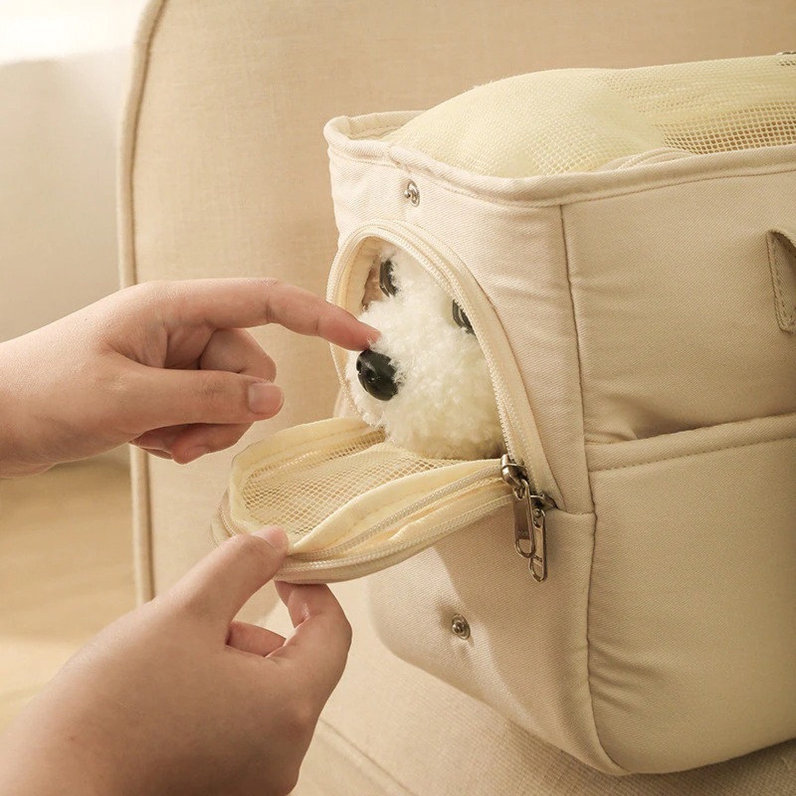 Pet Carrier Handbag for Dog Mom Travel Dog Tote Bag Puppy Etsy