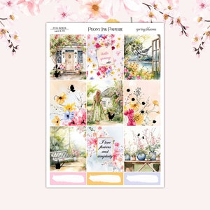 Spring Blooms Weekly Kit |  Gold and Silver Foil | Full kit | Floral Deco Add On | A La Carte and no foil available