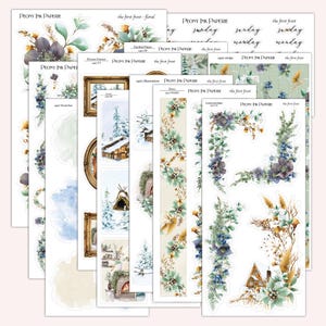 Journaling Kit | the first frost | Sticker Kit | Floral Deco | Bullet Journal | Planner Stickers | A La Carte Available