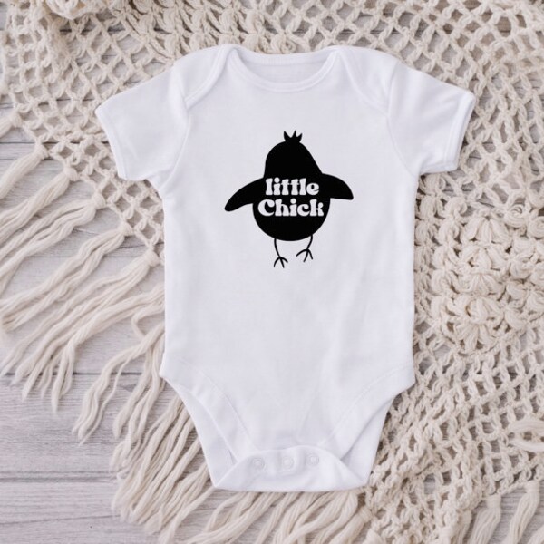 Little Chick, Easter Baby Boy Bodysuit, Cool Easter Shirt, Baby One Piece, Bodysuit, Cute Bodysuit, Easter Outfit, Baby Boy Clothing