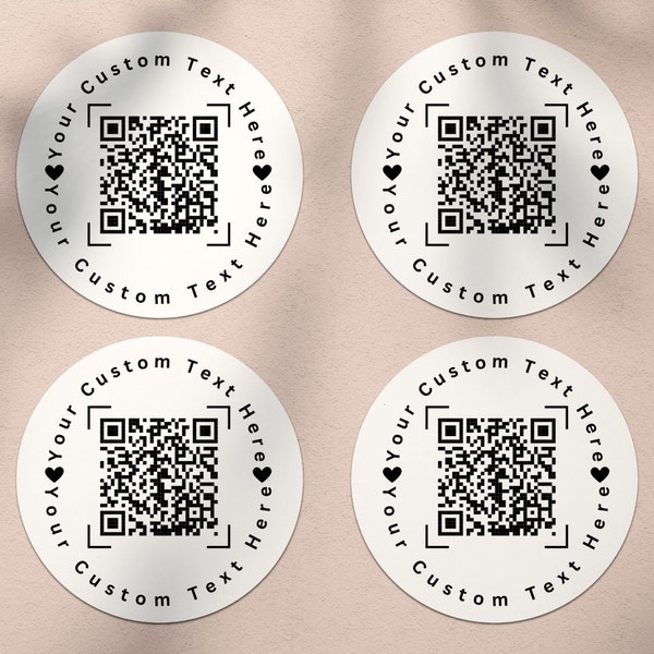 Custom QR code package sticker, Custom text stickers, Business stickers logo, QR Code, Free Digital Proof , Thermal Printer, Personalized