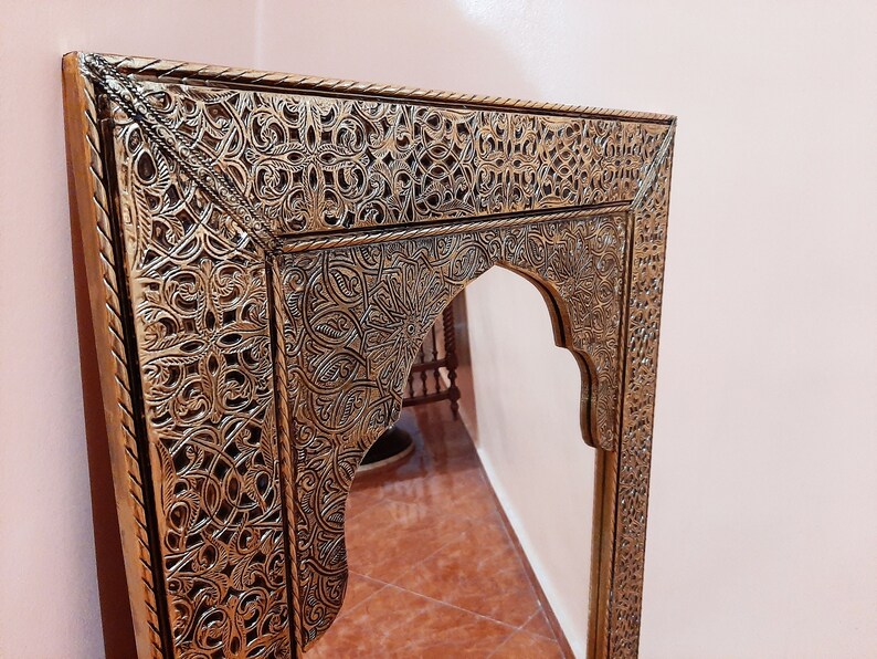 Brass Wall Mirror Moroccan Mirror Custom Size Mirror Etsy