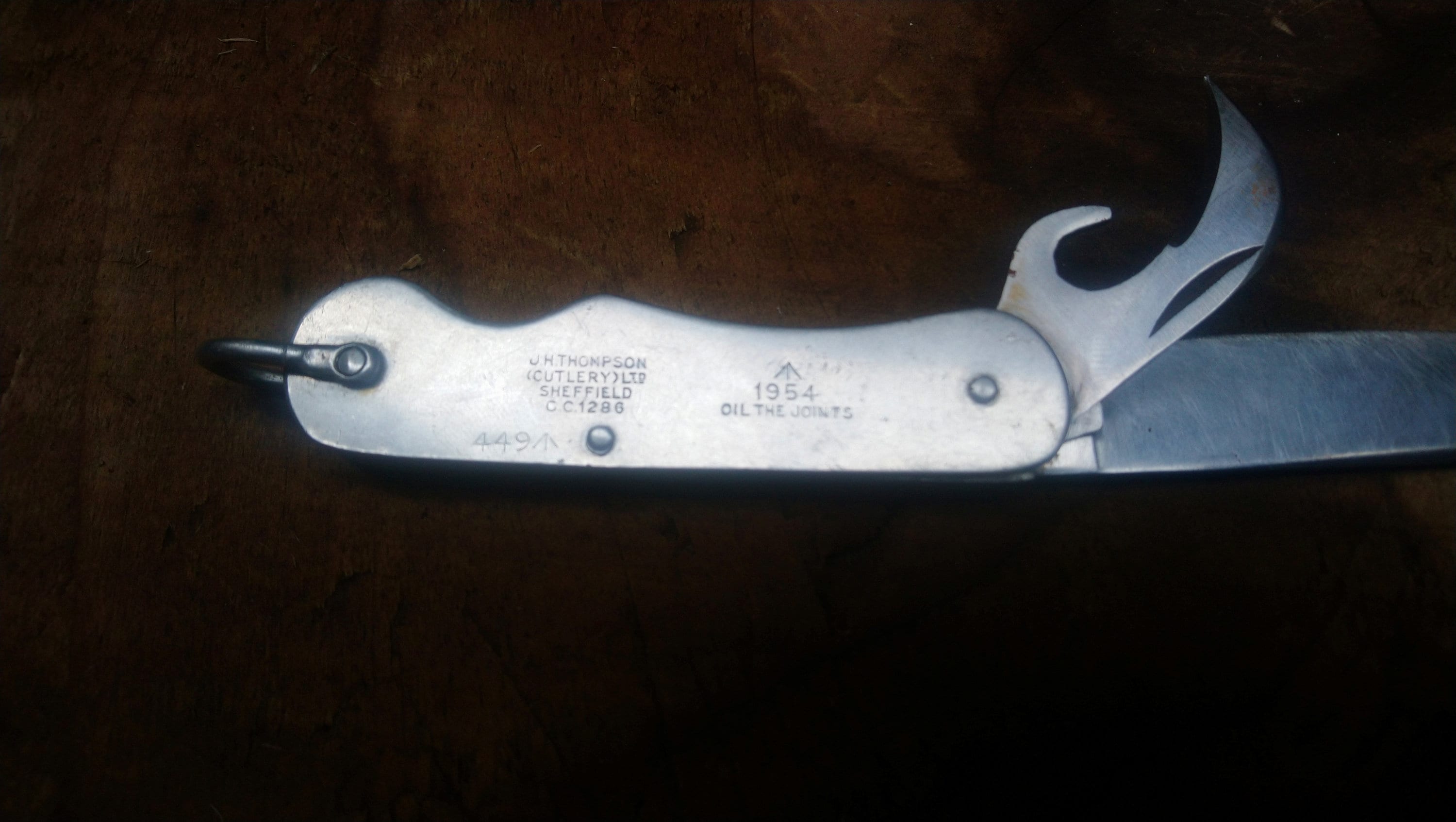 Vintage British Military 1954 JH Thompson Folding Pocket Knife Etsy