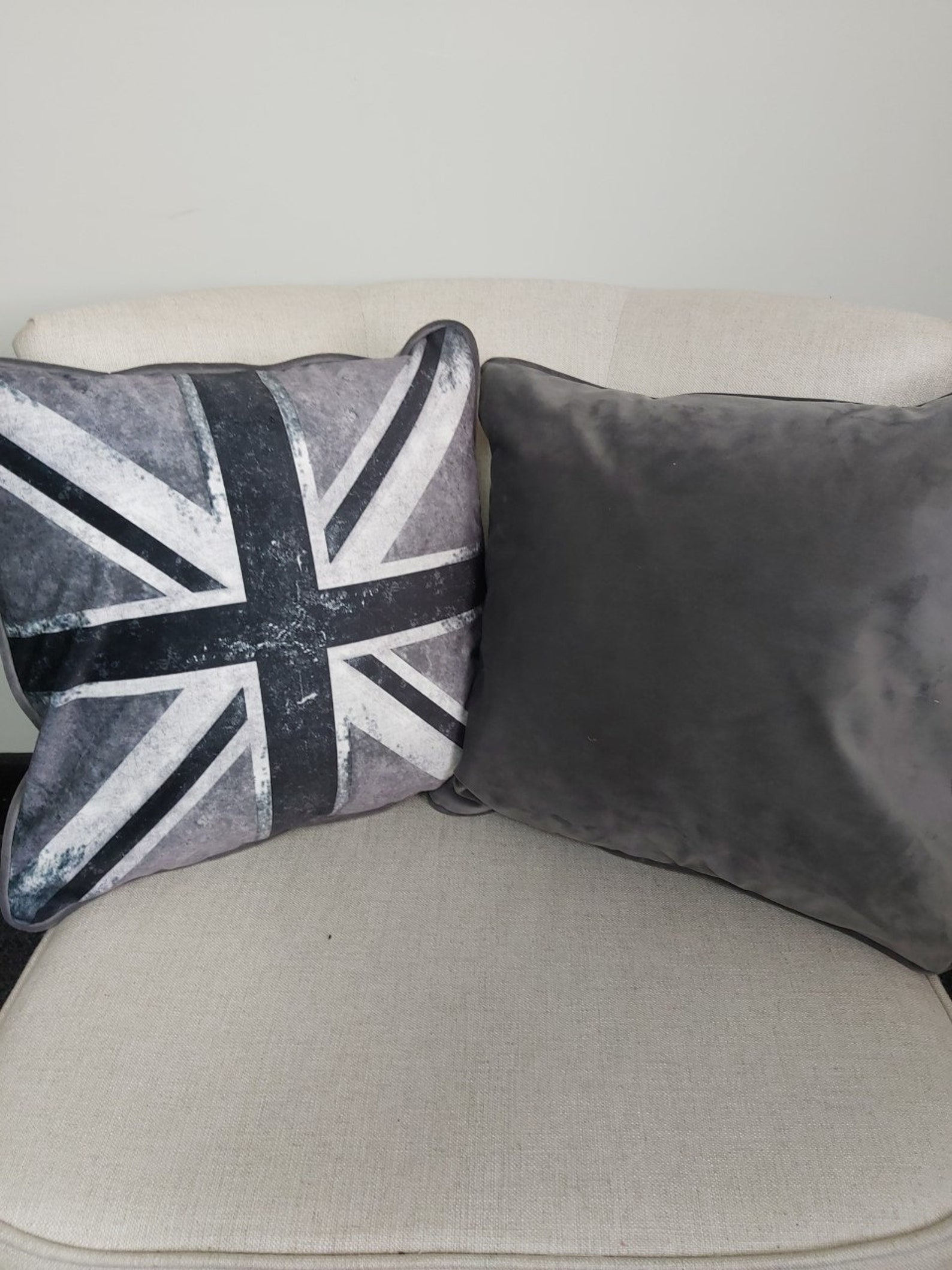 Set of 2 Union Jack Cushion Covers 100 luxury polyester Etsy