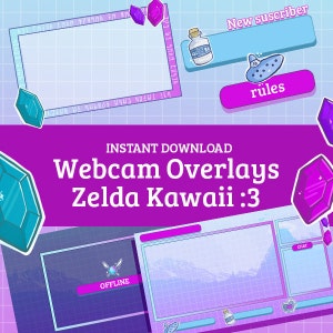 Stream Overlay Package - Zelda Kawaii