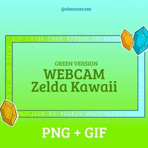 Webcam Overlays Twitch - The Legend of Zelda Kawaii - Green Edition