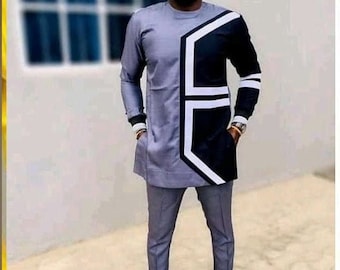 African Men&#39;s Outfit, Senator Outfit, Grooms Men Outfit and African Wedding Outfit