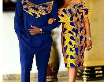 African Couples Wears, African Traditional Wedding, African Couples Outfit