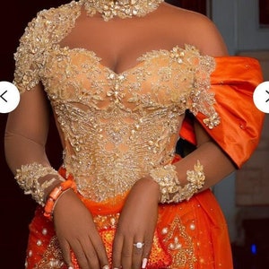 Luxury Brides Traditional Outfit, Nigerian Brides Traditional Outfit, Traditional Brides Wedding Attire, Igbo Bides Outfit, Edo Brides