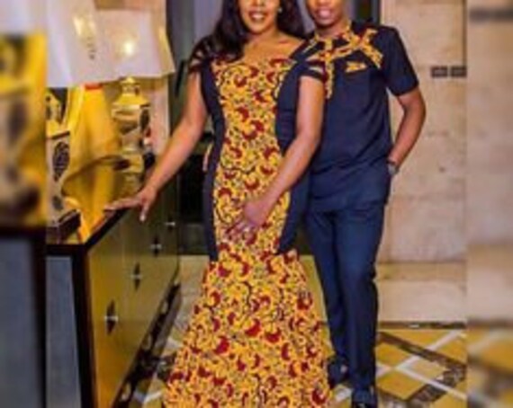 Abiti per coppie africane, matrimonio tradizionale africano, abiti - Main Image