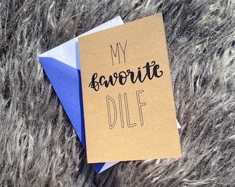 Naughty Fathers Day Card, My favorite DILf, Petite Fathers Day Card, Baby daddy, Sexy Father’s Day card, Happy Father’s Day Gift, Discreat