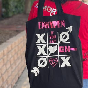 Enhypen XO Inspired Tote Bag, Enhypen Tote Bag, Cute Kpop Tote Bag