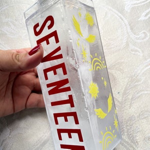Seventeen "Hot" Inspired Milk Carton Cup, Seventeen Water Bottle, Color Changing Cup