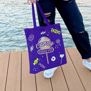 Astro Candy Sugar Pop Lila Tragetasche: Kpop Inspiriert aus Canvas