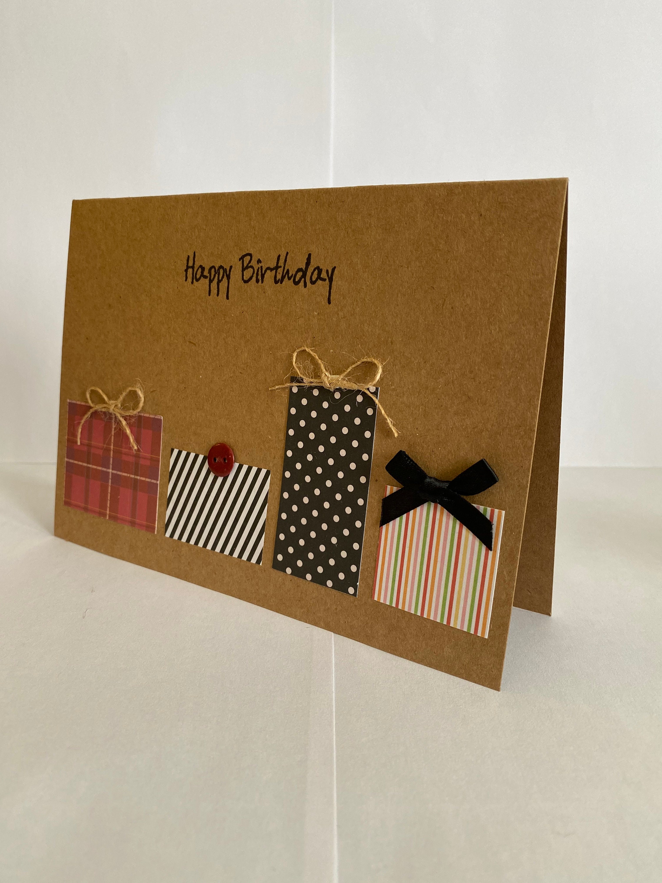 Handmade Happy Birthday Card Presents - Etsy UK