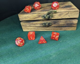 Handmade DnD Dice Box (Free Dice Set Included!) - D&D, Dungeons and Dragons, DND
