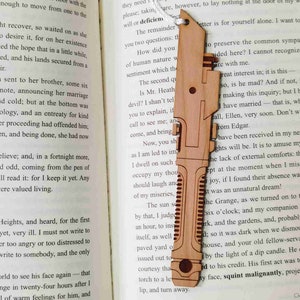 Fan-made Lightsaber Bookmark Wood Bookmarks Bookmark Gift | Etsy