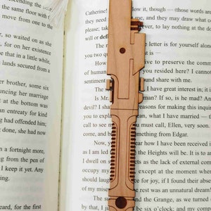 Fan-made Lightsaber Bookmark Wood Bookmarks Bookmark Gift | Etsy