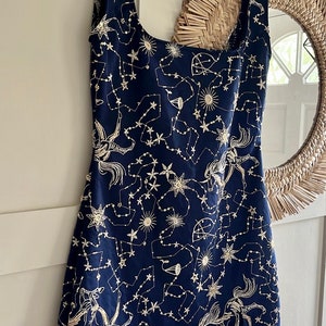 Midnight Dress Handmade Velvet Navy Blue Tulle Beaded