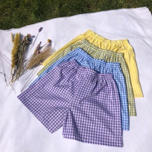 Multiple colours* handmade gingham shorts