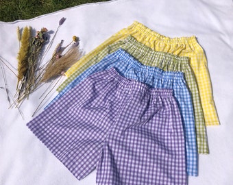 Multiple colours* handmade gingham shorts