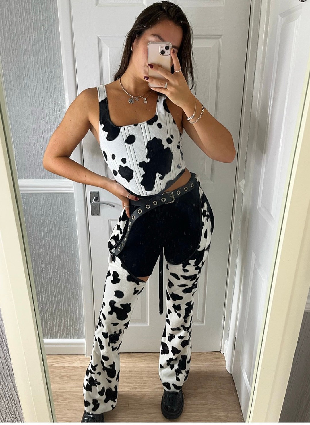 Handmade Multiple Animal Prints* Velboa Cut Out Cowgirl
