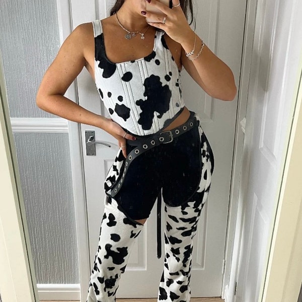 Multiple prints* cut out cowgirl chaps
