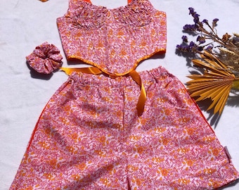Handmade retro floral shorts