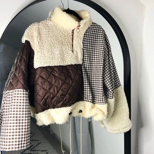 Handmade sustainable custom patchwork jumper