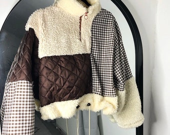 Handmade sustainable custom patchwork jumper