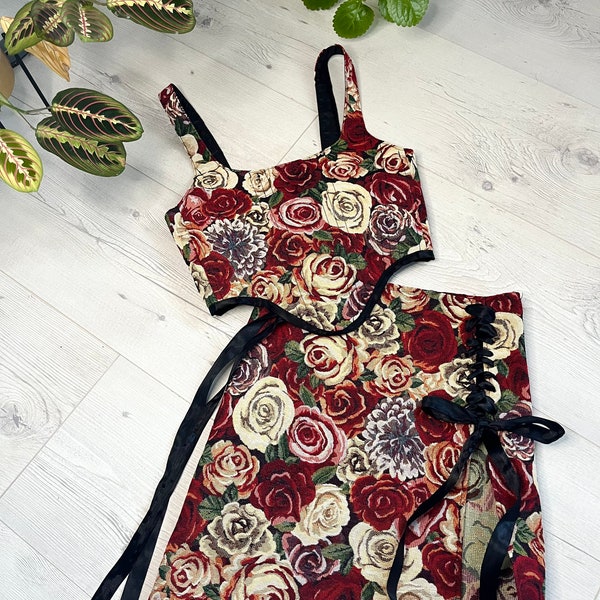 Tapestry Mini Skirt