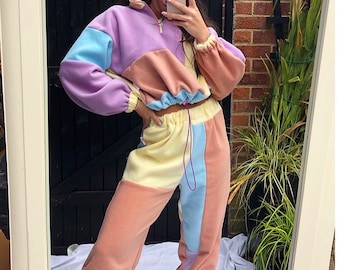 Custom hand made sustainable patchwork jogger