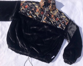 Handmade Chinese Dragon quilted jumper jacket