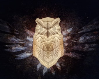 3D Printed Owl Night Light: Nursery & Home Decor