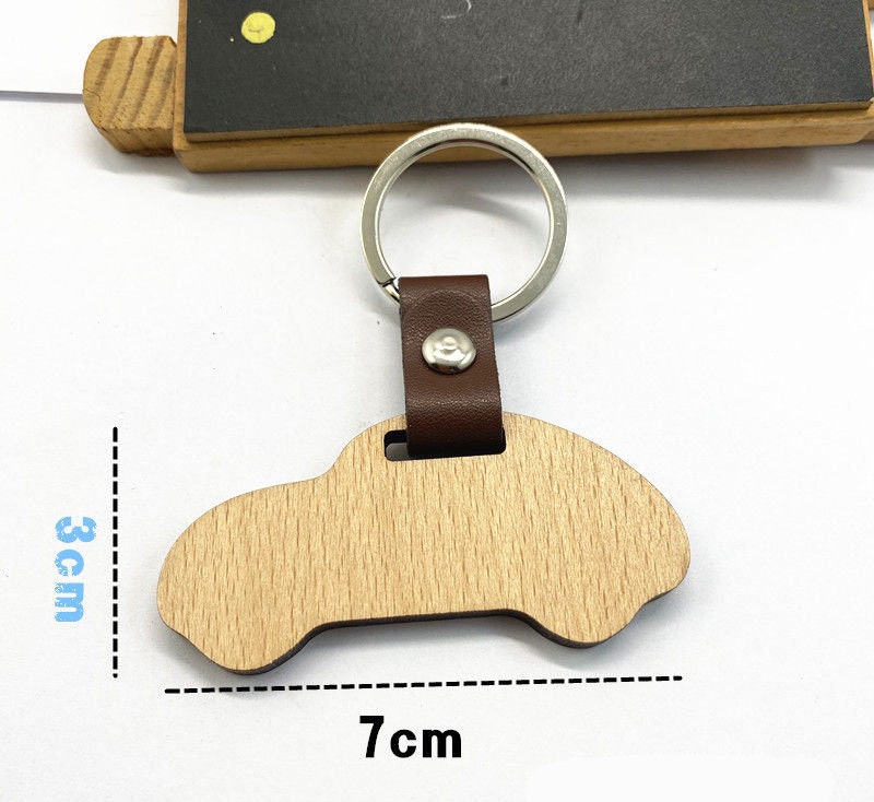 Ortur Wooden 13.4'' × 25.6'' Blank Keychain for Laser Engraving (15pcs