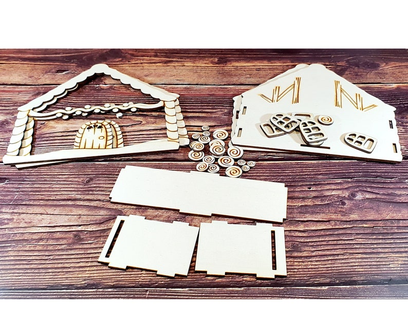 Gingerbread House Napkin Holder DIY Kit Christmas Gift Etsy