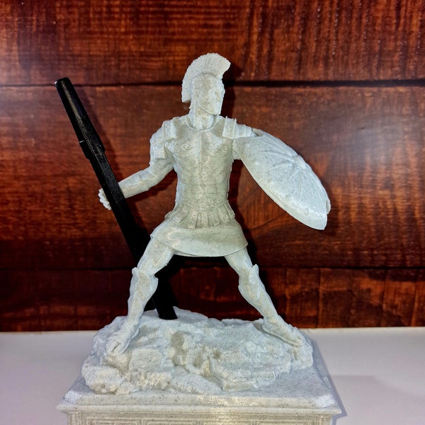 Spartan Warrior Pen Holder - 3D Printed Office | Desk Decoration